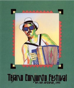 1993 Tejano Conjunto Festival poster by Jose Esquivel