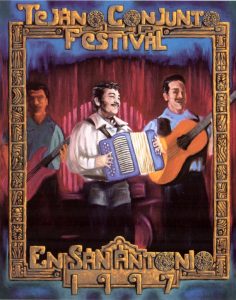 1997 Tejano Conjunto Festival poster by Jesus David Gonzalez