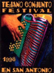 1998 Tejano Conjunto Festival poster by Rick Hunter
