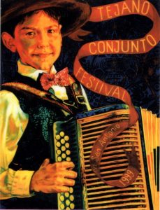 1999 Tejano Conjunto Festival poster by Angel Rodriguez-Diaz