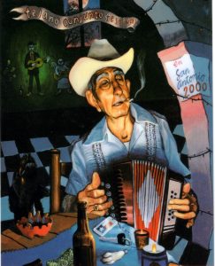 2000 Tejano Conjunto Festival poster by Vincent Valdez