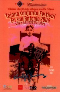 2004 Tejano Conjunto Festival poster by David Mercado Gonzalez