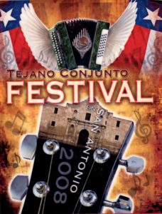 2008 Tejano Conjunto Festival poster by Ramiro Villanueva