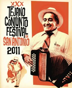 2011 Tejano Conjunto Festival poster by Al Rendon and Robert Herzick