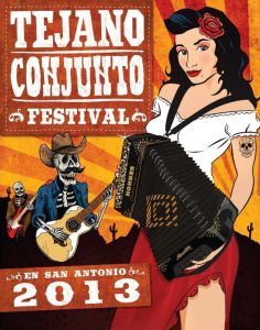 2013 Tejano Conjunto Festival poster by Bart Thomas