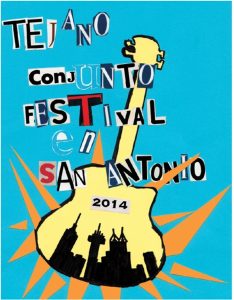 2014 Tejano Conjunto Festival poster by Abel Hernandez