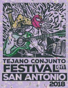 2018 Tejano Conjunto Festival poster by Ramiro Andrade