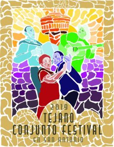 2019 Tejano Conjunto Festival poster by Ciara Casarez